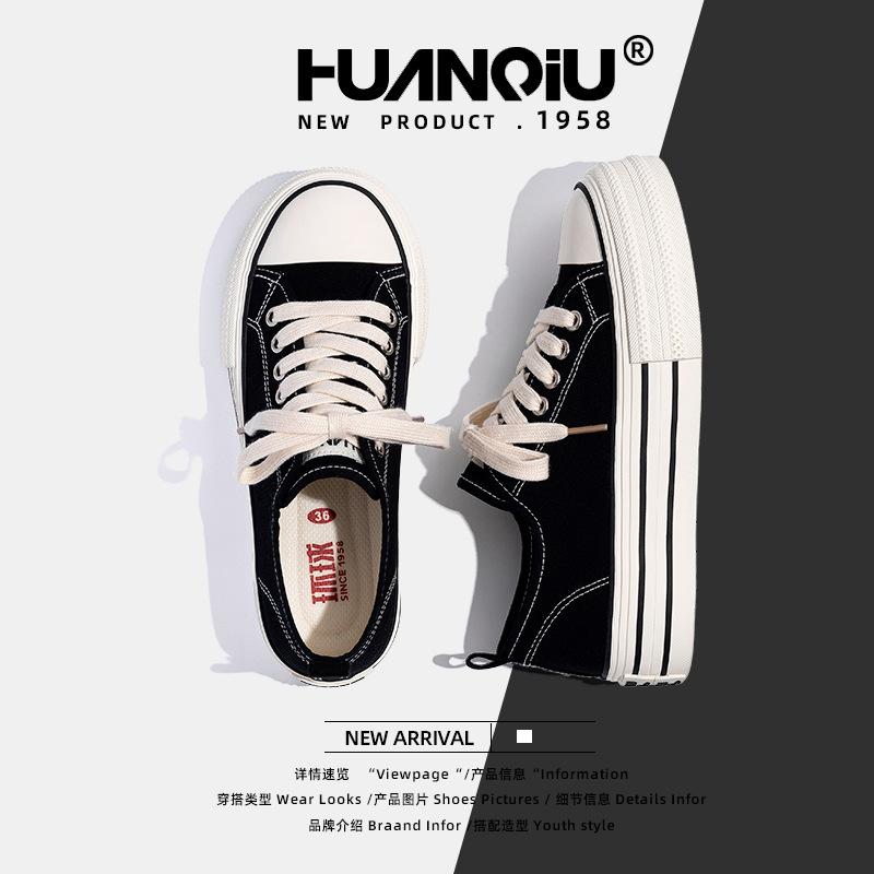 Global Platform Canvas Shoes Women's Shoes ZHQ-HQ079 New Summer Breathable Mesh White Shoes Versatile Board Shoes Women