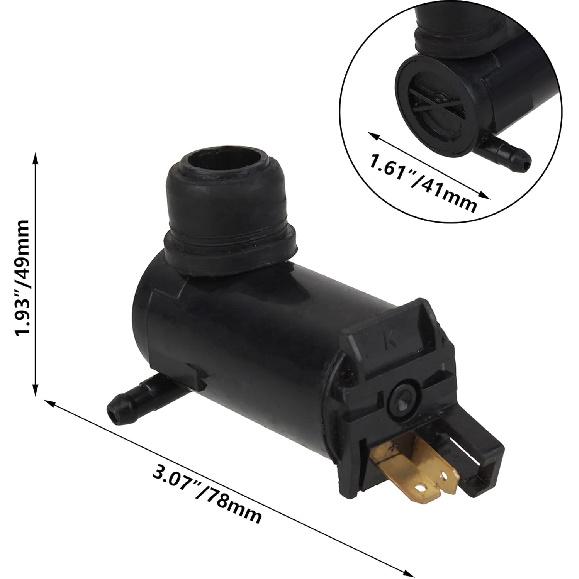 RDEXP Big Hole Auto Windshield Washer Pump 24V Motor Accessories Grommet Car Assembly