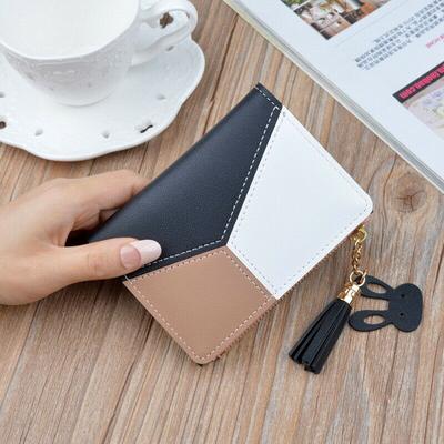 Women Short Small Money Purse Ladies Leather Folding Coin Card Holder Wallet