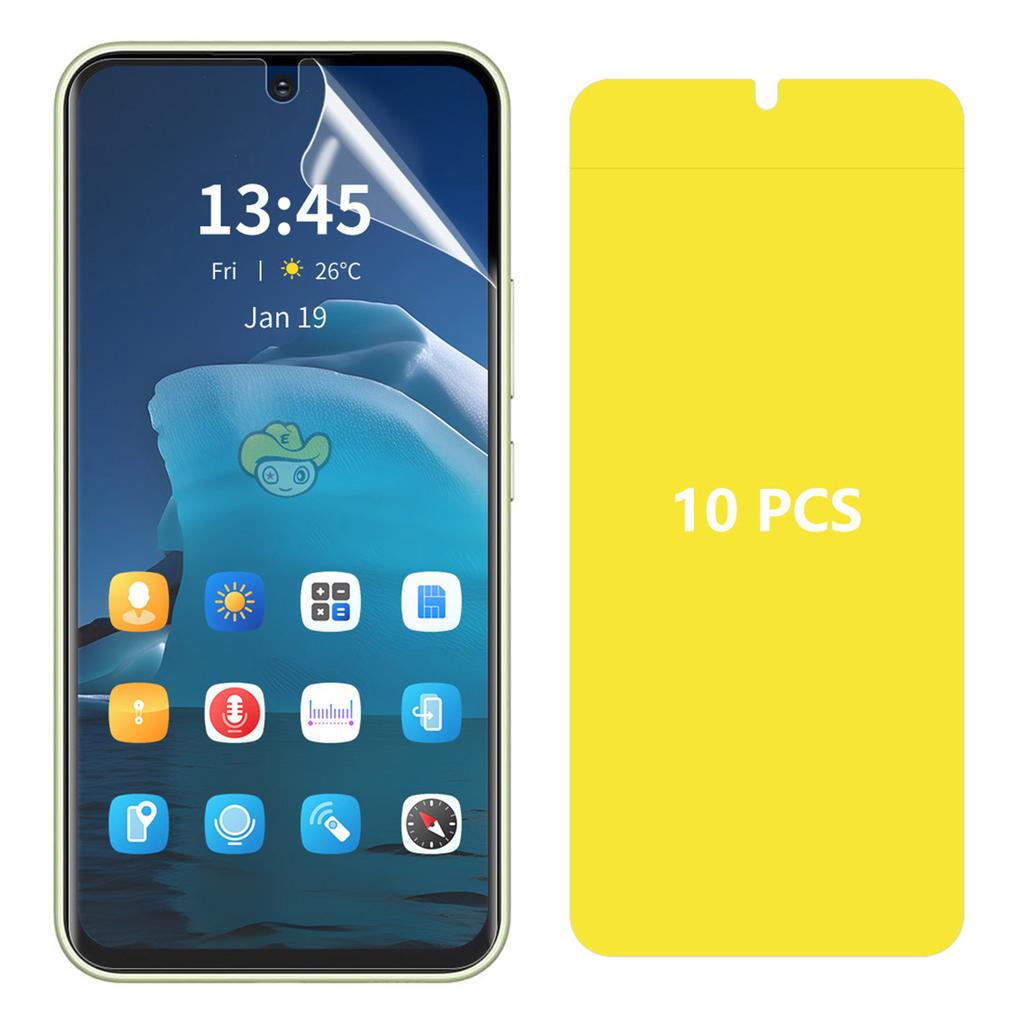ENKAY HAT PRINCE 10 Stück Für Samsung Galaxy A35 5G/A55 5G Bildschirmschutzfolie TPE+PET+TPU Hydrogel-Bildschirmschutz