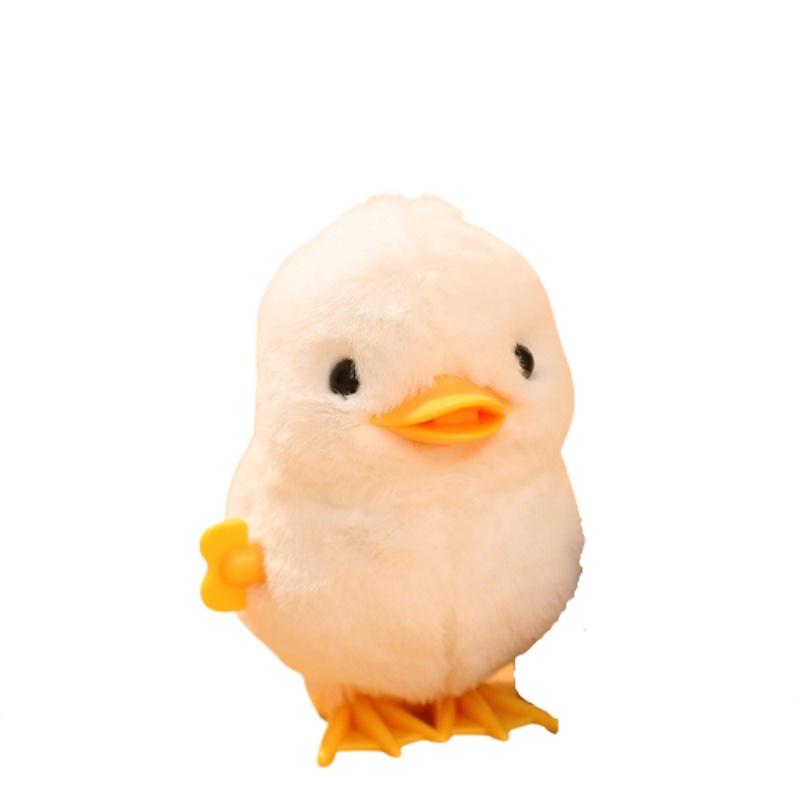 Jumping Duck Chick Clockwork Stuffed Toy Novelty Kids Easter Party Birthday Gift