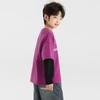 Duoduojia Boy's Loose-Fit Patchwork Long-Sleeve Sweatshirt