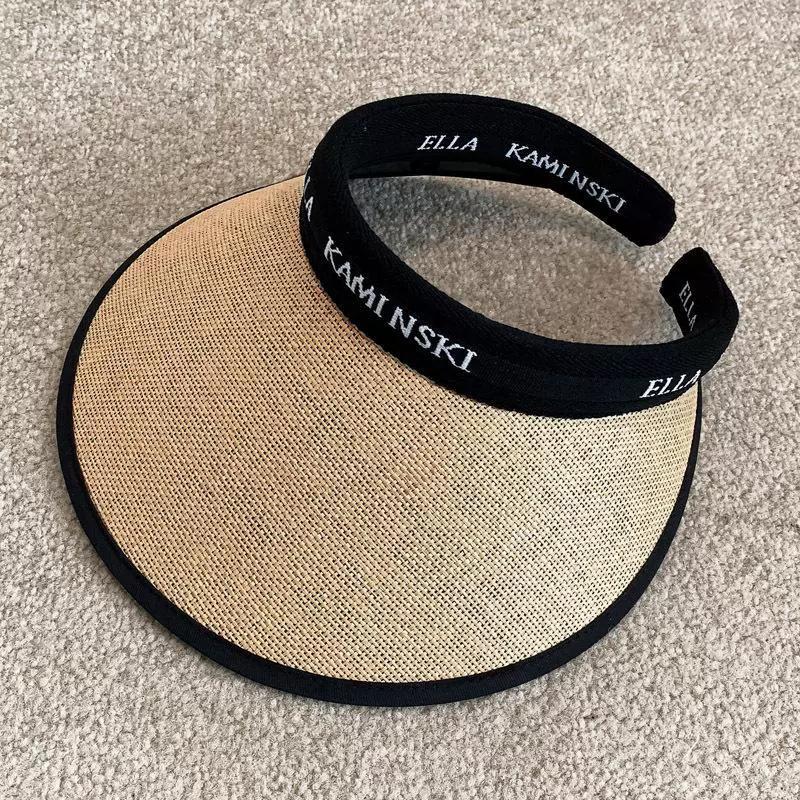 Sunscreen Hat Summer Female Sunshade UV Protection Empty Top Vinyl Shell Hat Large Brim Sunshade Face Outdoor Cycling Hat