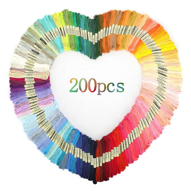 447 Color Embroidery & Cross Stitch Cotton Thread for DIY Projects
