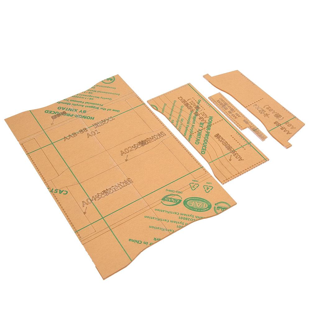 Long Wallet Pattern Template Acrylic Stencil DIY Leather Crafts Mould Tool