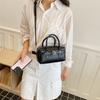 Stylish Minimalist Crossbody Bag Women Small Square PU Shoulder With Zip Phone Pocket