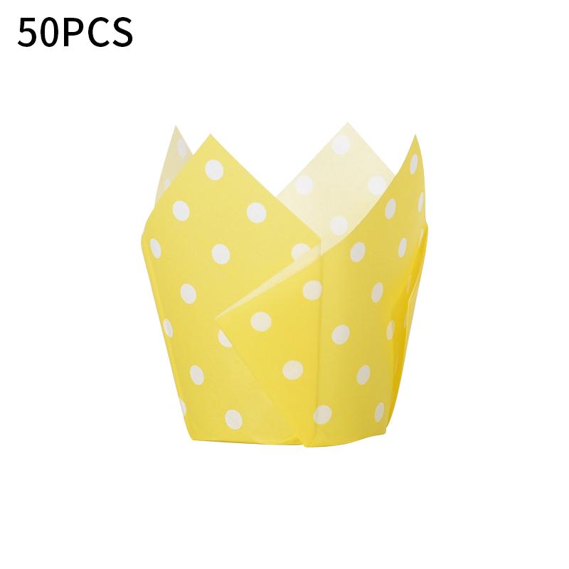 50/100pcs Multi-style Cupcake Liner Baking Cup For Wedding Party Caissettes Tulip Muffin Cupcake Paper Cup Oilproof Cake Wrapper