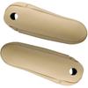 FZJDSD 2 Pcs Beige Leather Seat Armrest Cover Compatible With Lexus RX300 RX330 RX350 2003 2004 2005 2006 2007 2008 2009 With Zippered Design