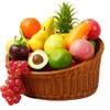 Artificial Fruit Decoration Set: Plastic Apple, Dragon Fruit, Mango