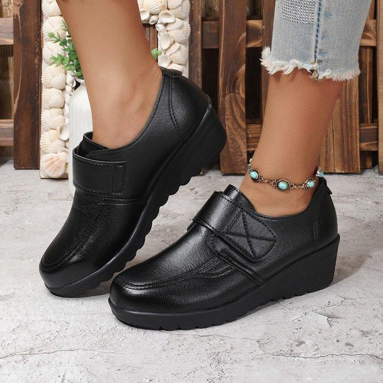 Anti-slip Shoes - Spring and Autumn Single Shoes with Platform Heel and Soft Sole - Casual Women's Shoes