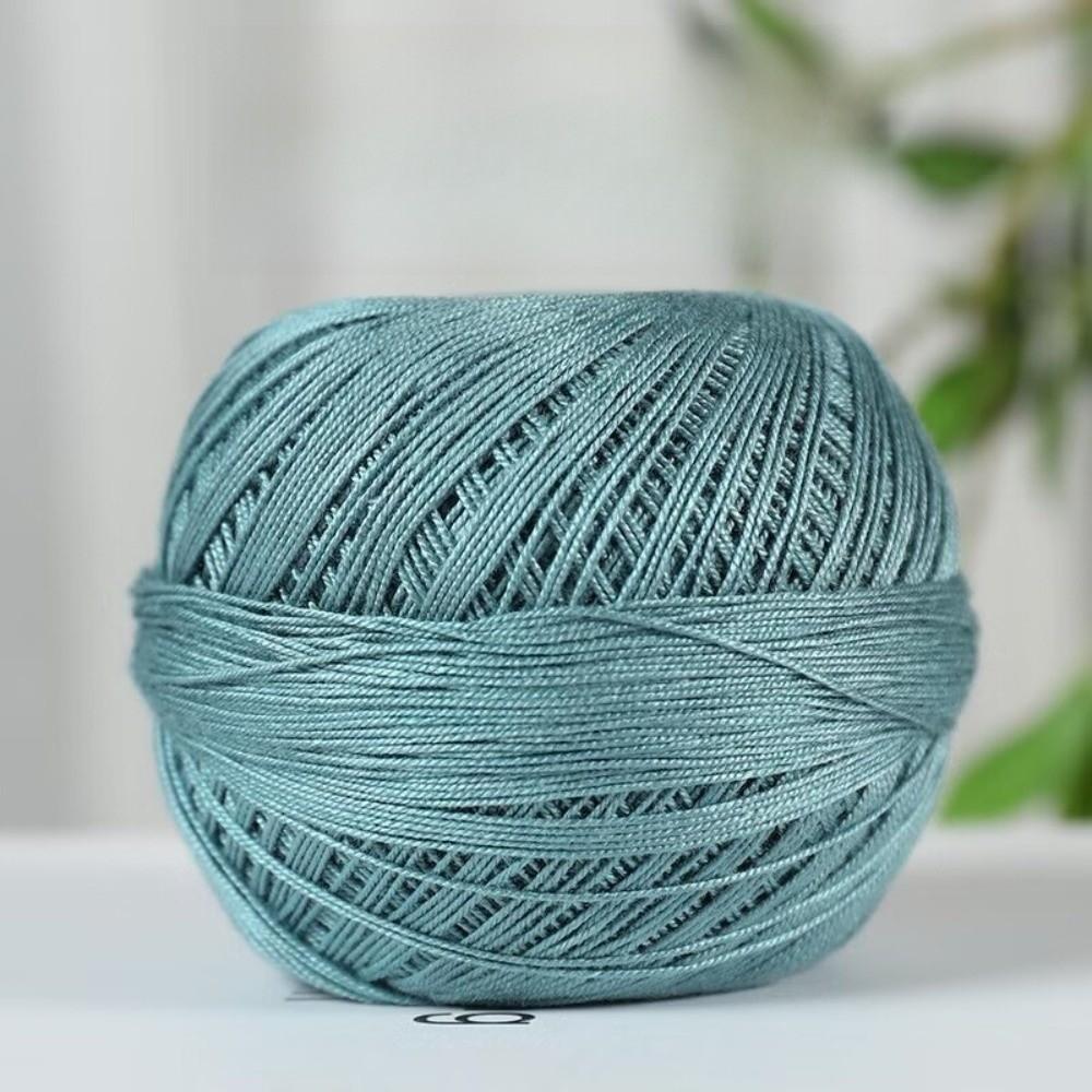 Soft Lace Yarn Bundle Solid Color Crochet Thread Yarn Premium Mercerized Yarn for DIY Knit