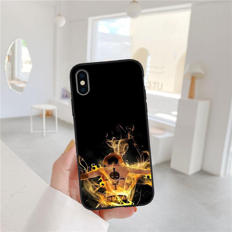 One Piece ACE Soft Shell Phone Case for Redmi Note 10 11 12 Pro Max 10S 10C 10T 11A 11S 12S 12C