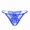 Women Lace Crotchless Panties Crotch Thong With Pearls Massaging Underwear