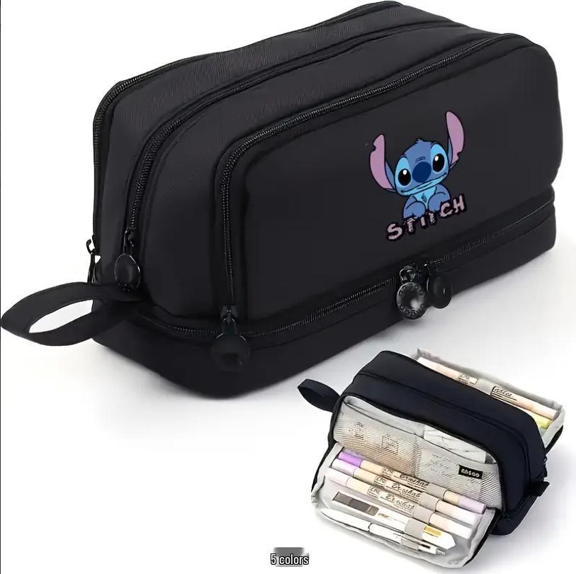 

Cartoon Co-branded Large Capacity Pencil Case - Multifunctional and Portable Stationery Box for Students