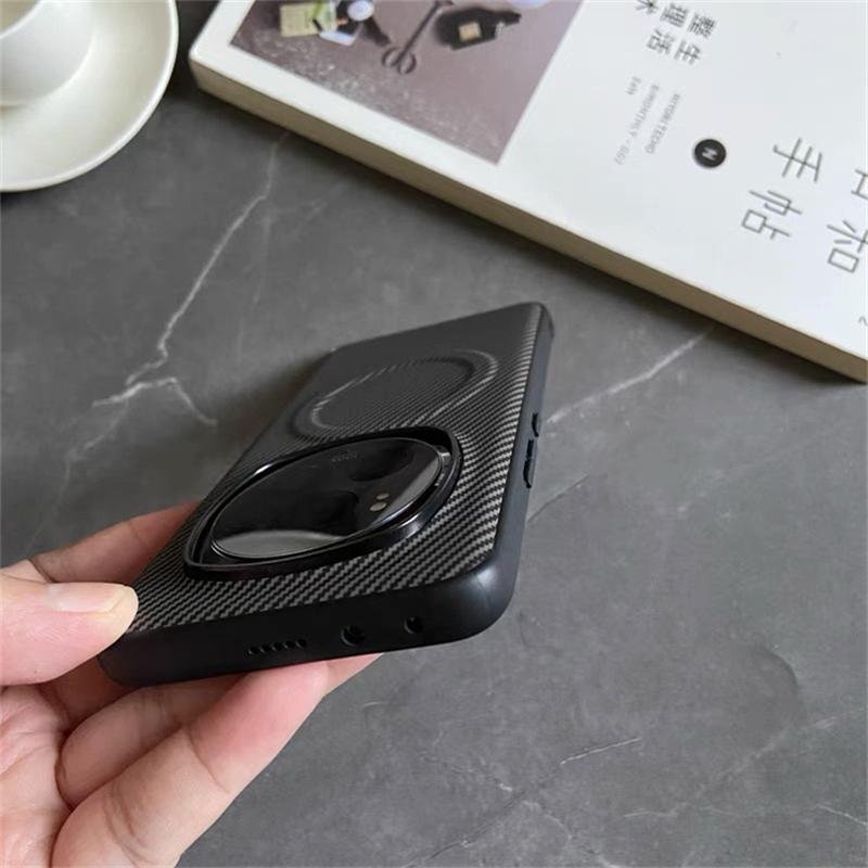 Case For Honor Magic 7 Pro 6 6Pro 5G Magnetic Skin Striped Phone Back Cover For Magic6 7Pro Protect Shell Shockproof Bumper