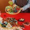 Plastic Fruit Plate Christmas Tree Shape Lazy Snack Box Serving Tray Candy Dish  Picnic