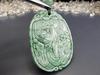 Stone Street Phoenix Carving High-Quality Jadeite Natural Stone Necklace Noble Queen Amulet