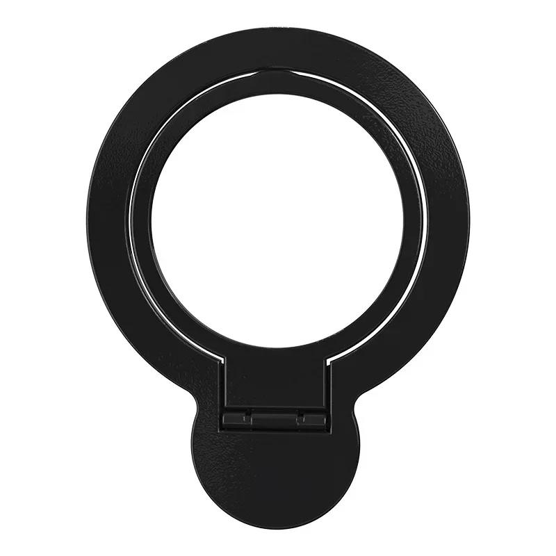 

Магнитный держатель для телефона Ультратонкий металлический держатель-кольцо для телефона для iPhone 14 13 Xiaomi Samsung Для Magsafe Подставка для телефона чёрный