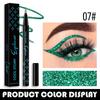 6-Color Waterproof Glitter Eyeliner Pen Long-Lasting Quick-Dry Diamond Shining Eye Shadow Stick for Big Eye Makeup