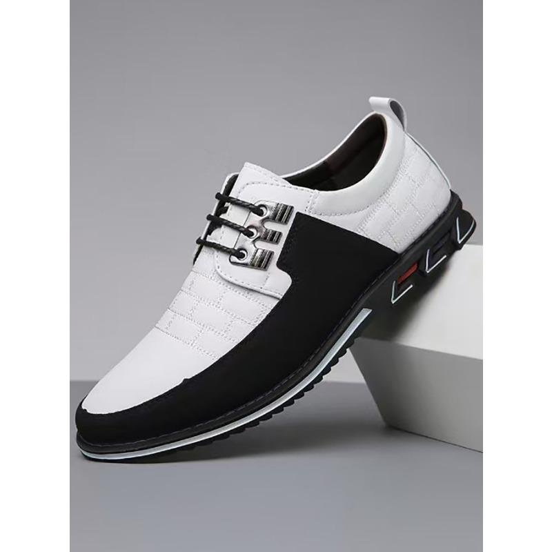 Men S British Style Comfortable Large Size Casual Fashion Leather Daily Shoes