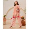Beautiful Embroidery Kurta Pant Cord Set Indian Women Party Wear Kurta Set Dress