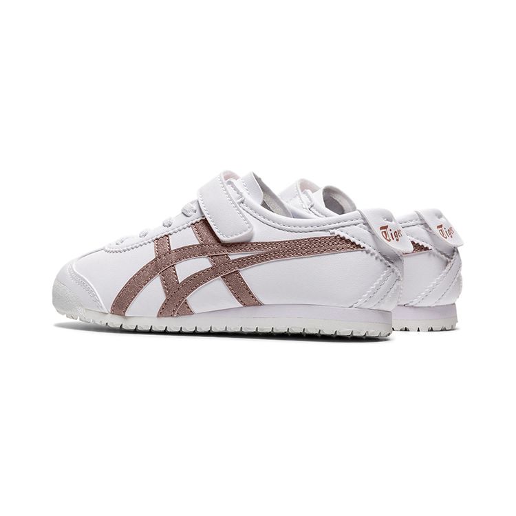 Onitsuka Tiger Candy Glitter Comfortable Low-Top Kids Running Shoes Kids sneaker White Rose-Gold 1184A170-100