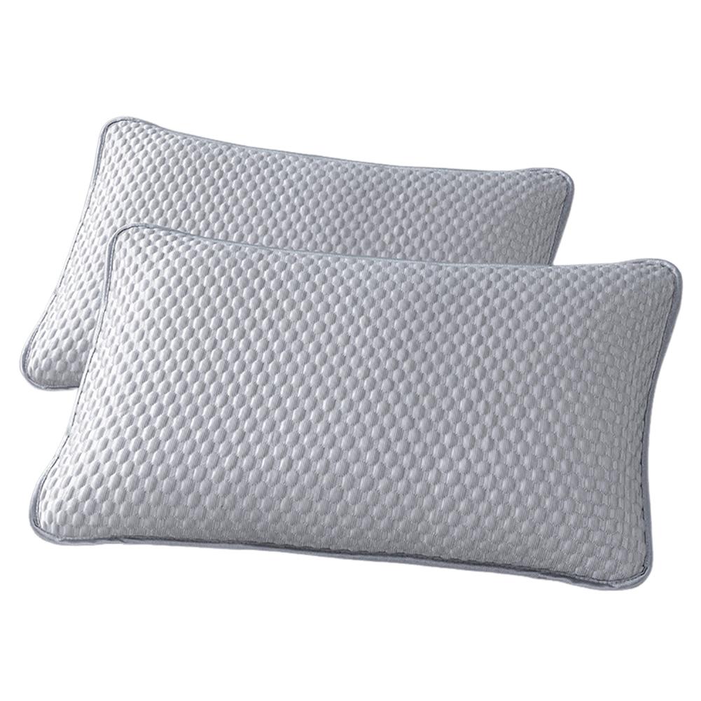 2PCS Cooling Pillowcase Washable Ice Bean Bean Pillowcase Breathable Soft Cool Pillowcase for Hot Sleepers