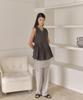 Auro Sheer Skirt Pants [ Gray ]