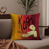 Rock Band K-Korn Pillow Case Anti-dustmite Pillowcase Invisible zipper silky short plush Sofa cushion cover