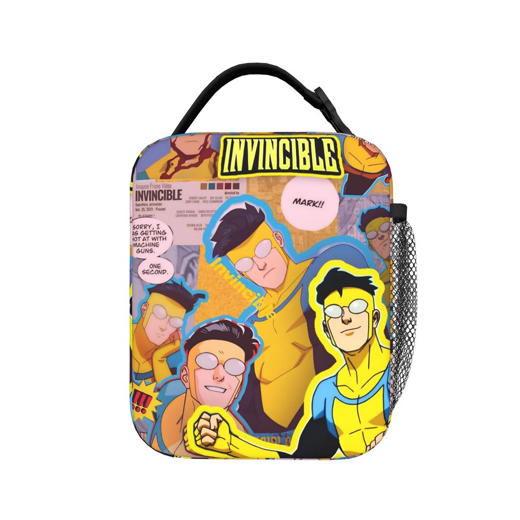 Invincibles Comic Thermal Insulated Lunch Bags for Picnic Portable Food Bag Container Men Women Cooler Thermal Lunch Boxes