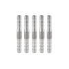 Garden Watering Hose Joiner Set, Metal Double Ended Barbed Fittings for Soft Hose Repair and Garden Use, 5 Piece Set
