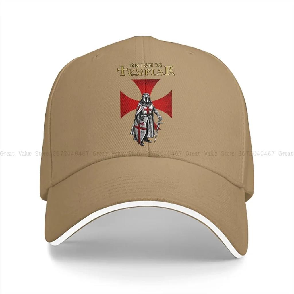 Crusader Knights Templar With Christian Red Cross Baseball Caps Peaked Cap Knights Templar Sun Shade Hats for Unisex Women