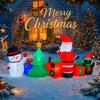10.17FT Inflatable Santa Snowman Penguin Tree Set Toy Xmas Yard Decoration Festive Gift LED Lit Christmas Supplies Home Ornament