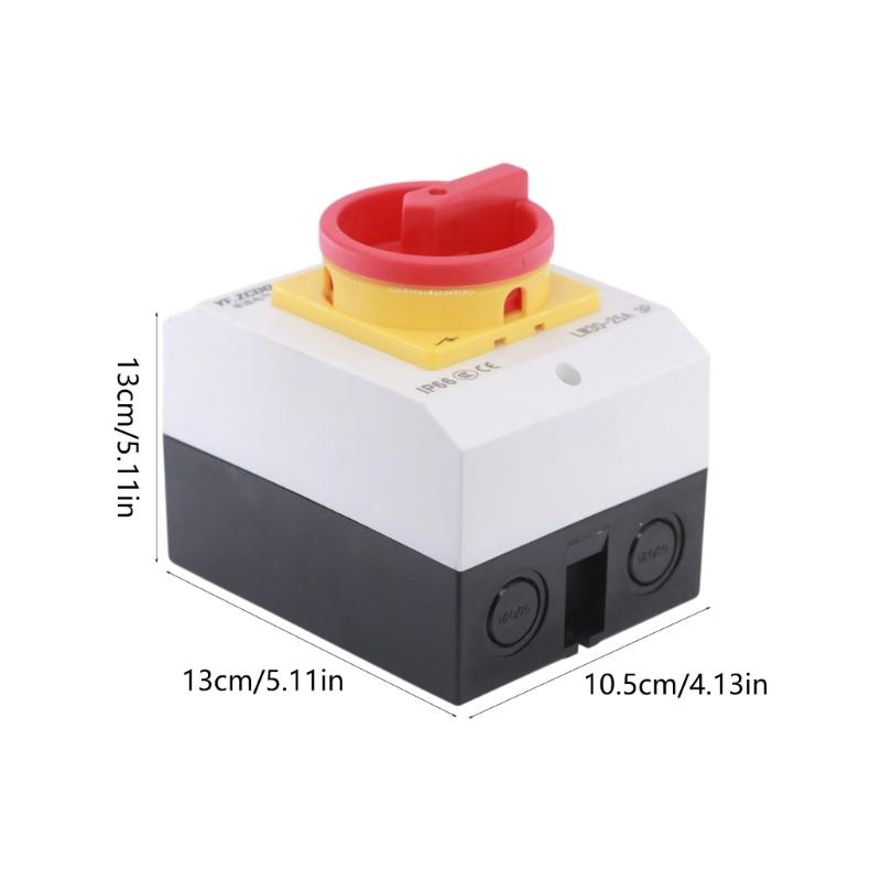 Strong 32Amp 3 Poles Disconnect Switches With Waterproof Enclosures Reliable Insulation for Harsh Environment Use