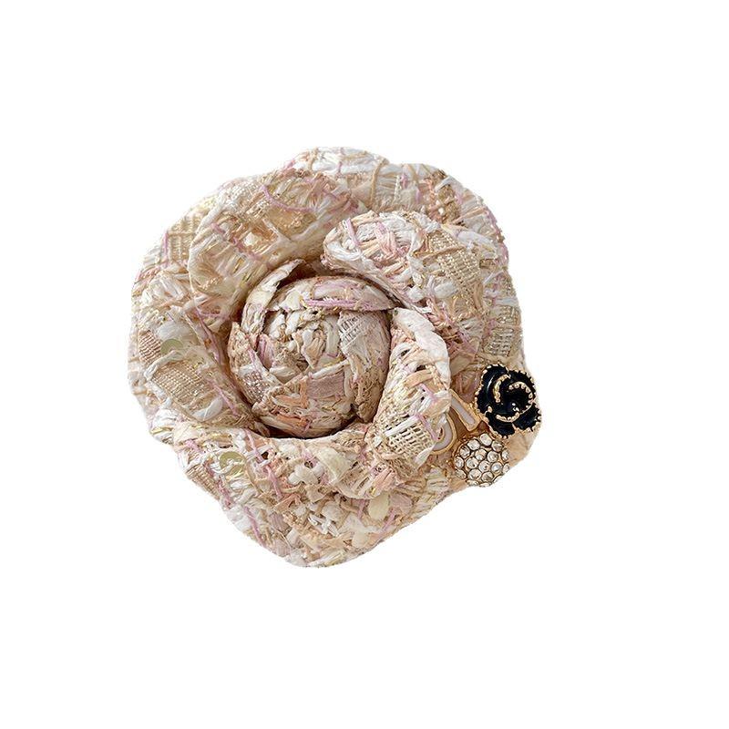 Elegante Kamelienblütenbrosche: High-End Stil Korsagen-Nadel für Pullover und Mäntel