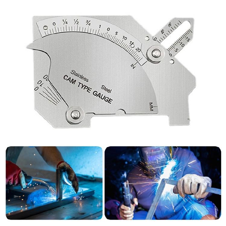 Steel Weld Gauges Welding Measurement Tool Weld Inspection Tool for Fillet Weld Leg Length & Throat Dimension Measurement