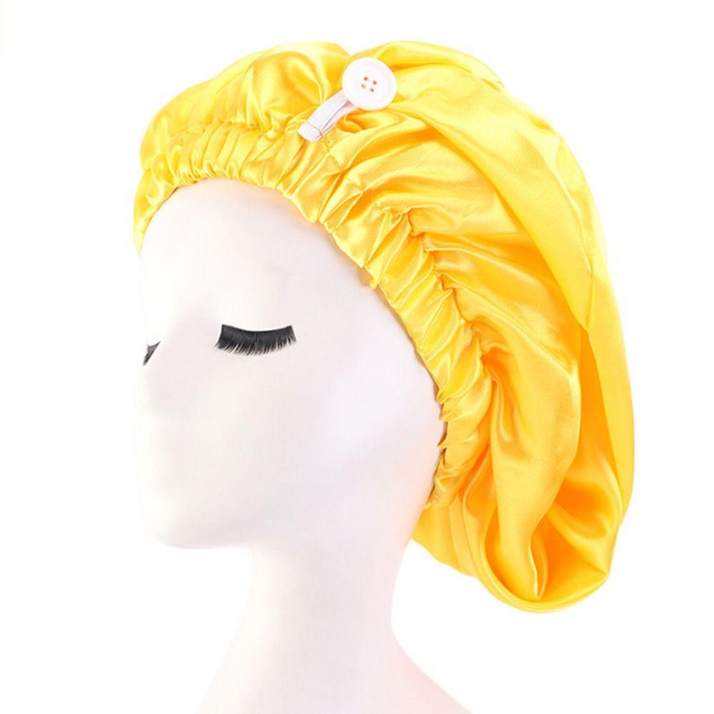 Pflege Chemo Caps Damen Haar Abdeckung Nacht Schlafen Cap Satin Bonnets Elastische Band Hut Seidige Headwrap