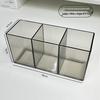 Transparent Acrylic Makeup and Stationery Organizer with Compartments