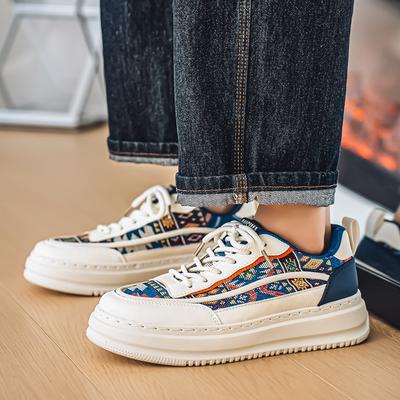 Yeni Erkek Klasik Moda Alçak Üst Kalın Taban Kaykay Ayakkabıları Rahat Yumuşak Taban Basketbol Ayakkabıları