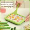 Ice Cream Maker Pan with 2 Scrapers Ice Cream Maker Plate Multifunctional Cold Sweet Food Plate Yoghurt Maker Ice Cream Machine