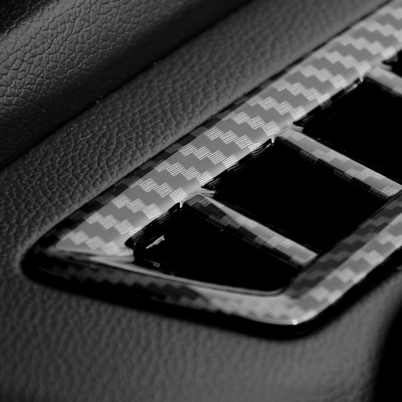Carbon Fiber ABS Dashboard Upper Air Outlet Cover Air Conditional Defrost Vent Grill Trim Frame For Kia Sorento MQ4 -