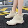 New rain shoes women's non-slip short tube waterproof shoes fashionable adult outdoor kitchen work shoes short rubber shoes