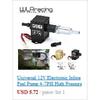 WLR - Twin Fuel Pump Bracket Billet Aluminium Assembly OUTLET Manifold In Black for 044 Fuel Pump With PQY Logo