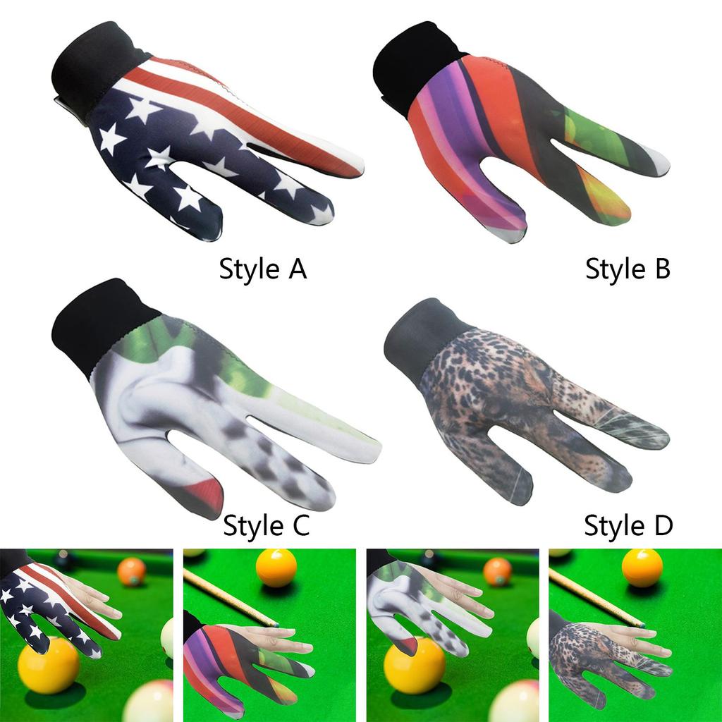 Billiard Gloves, Elasticated, Adjustable And Wear-resistant Mittens, Cue Glove, Snooker