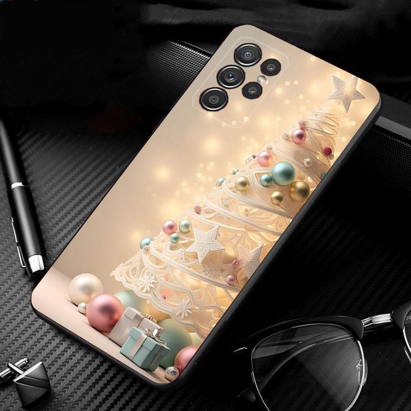 

Phone Case For Samsung Galaxy S25 S24 S23 S22 S21 Ultra S24 S23 S22 S21 S25 Plus S24 S20 FE Christmas Cat Tree S23Ultra
