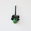 Christmas Red Velvet Bow with Bell Ornament for Tree and Door Decoration