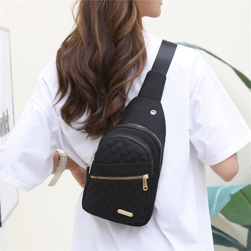 Summer New Women Chest Bag Casual Crossbody Bag Women Shoulder Oxford Fabric Bag Travel Small Crossbody Bag