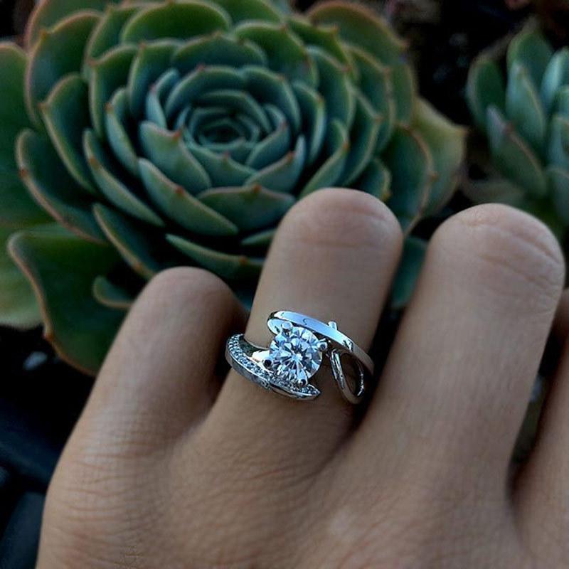 

Новое креативное кольцо в стиле арт-стиля Seiko с бриллиантовой инкрустацией, популярное женское обручальное кольцо в европейском и американском стиле No. 10