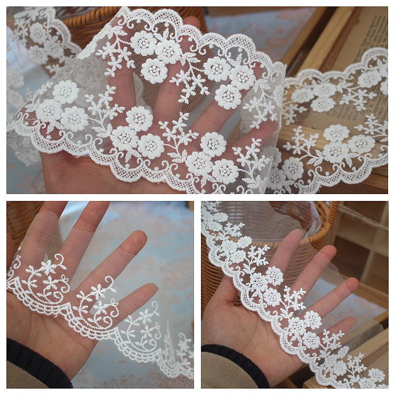 Double-Sided Mesh Cotton Lace for DIY Embroidery & Clothing Accessories
