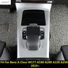 Center Console Gear Shift Panel Frame Decoration Cover Trim Accessories For Benz A Class W177 A180 A200 A220 A250  -